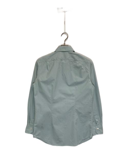 PAUL SMITH（ポールスミス）Paul Smith (ポールスミス) ジャカードフローラル ドレスシャツ スカイブルー サイズ:Sの古着・服飾アイテム