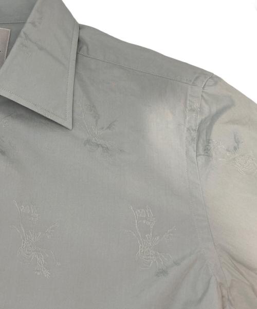 PAUL SMITH（ポールスミス）Paul Smith (ポールスミス) ジャカードフローラル ドレスシャツ スカイブルー サイズ:Sの古着・服飾アイテム