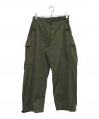 東ドイツ軍ヒガシドイツグン）の古着「レインドロップカモ カーゴパンツ」｜オリーブ
