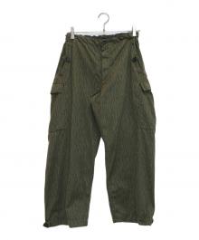 東ドイツ軍（ヒガシドイツグン）の古着「レインドロップカモ カーゴパンツ」｜オリーブ