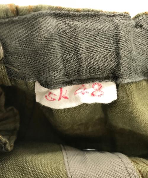 東ドイツ軍（ヒガシドイツグン）東ドイツ軍 (ヒガシドイツグン) レインドロップカモ カーゴパンツ オリーブ サイズ:SIZE SK48の古着・服飾アイテム