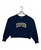 Mystradaマイストラーダ）の古着「ラメロゴニット/34159050」｜ネイビー