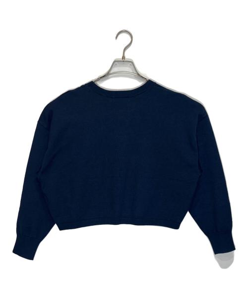 Mystrada（マイストラーダ）Mystrada (マイストラーダ) ラメロゴニット/34159050 ネイビー サイズ:38の古着・服飾アイテム