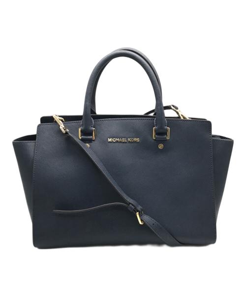 MICHAEL KORS（マイケル・コース）MICHAEL KORS (マイケルコース) 2WAYショルダーバッグ/30S3GLMS7L ブルーの古着・服飾アイテム