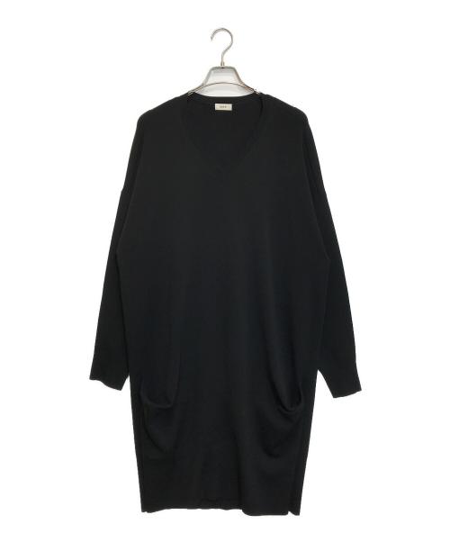 ROPE（ロペ）ROPE (ロペ) キュプラポリエステルタックフォルムワンピース/GGE34170 ブラック サイズ:Mの古着・服飾アイテム