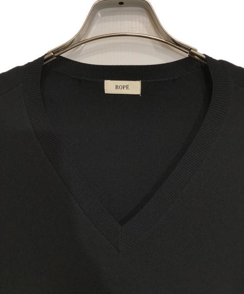 ROPE（ロペ）ROPE (ロペ) キュプラポリエステルタックフォルムワンピース/GGE34170 ブラック サイズ:Mの古着・服飾アイテム