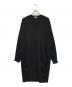 ROPE（ロペ）の古着「キュプラポリエステルタックフォルムワンピース/GGE34170」｜ブラック