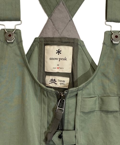 Snow peak（スノーピーク）snow peak (スノーピーク) TAKIBI Weather Cloth Vest カーキ サイズ:M 未使用品の古着・服飾アイテム
