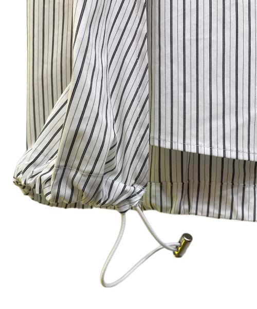 UN3D.（アンスリード）UN3D. (アンスリード) LAYERED SHIRT CAMISOLE ネイビー×ホワイト サイズ:36の古着・服飾アイテム