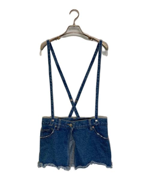 MAISON SPECIAL（メゾンスペシャル）MAISON SPECIAL (メゾンスペシャル) デニムレイヤードスカート ブラック サイズ:36の古着・服飾アイテム