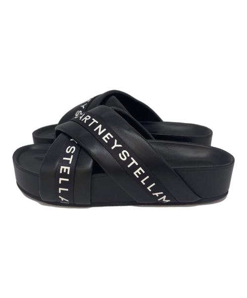STELLA McCARTNEY（ステラマッカートニー）STELLA McCARTNEY (ステラマッカートニー) VESTA プリントサンダル ブラック サイズ:41の古着・服飾アイテム