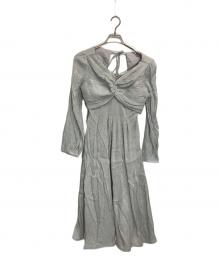 HER LIP TO（ハーリップトゥ）の古着「Moon Glow Dot Pleated Dress」｜ブルー