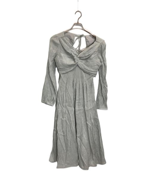 HER LIP TO（ハーリップトゥ）Her lip to (ハーリップトゥ) Moon Glow Dot Pleated Dress ブルー サイズ:Mの古着・服飾アイテム