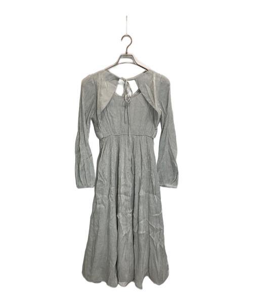 HER LIP TO（ハーリップトゥ）Her lip to (ハーリップトゥ) Moon Glow Dot Pleated Dress ブルー サイズ:Mの古着・服飾アイテム