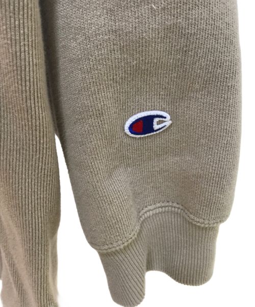 Champion REVERSE WEAVE（チャンピオン リバース ウィーブ）Champion REVERSE WEAVE (チャンピオン リバース ウィーブ) WTAPS (ダブルタップス) ACADEMY HOODED/C8-U126 ベージュ サイズ:SMALLの古着・服飾アイテム