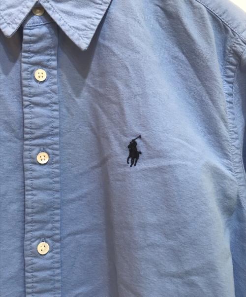 POLO RALPH LAUREN（ポロ・ラルフローレン）POLO RALPH LAUREN (ポロ・ラルフローレン) コットンフロントボタンワンピース/WMPODRSNFA20610 ブルー サイズ:8の古着・服飾アイテム