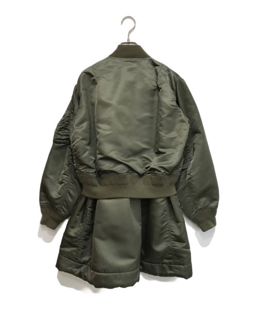 sacai（サカイ）sacai (サカイ) Nylon Twill Coat/20-05136 カーキ サイズ:1の古着・服飾アイテム
