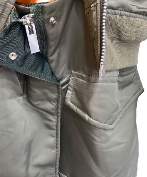 sacai（サカイ）sacai (サカイ) Nylon Twill Coat/20-05136 カーキ サイズ:1の古着・服飾アイテム