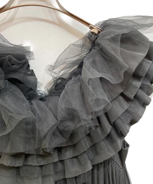 VIVIANO（ヴィヴィアーノ）VIVIANO (ヴィヴィアーノ) チュールデザインワンピース ブラック サイズ:Sの古着・服飾アイテム