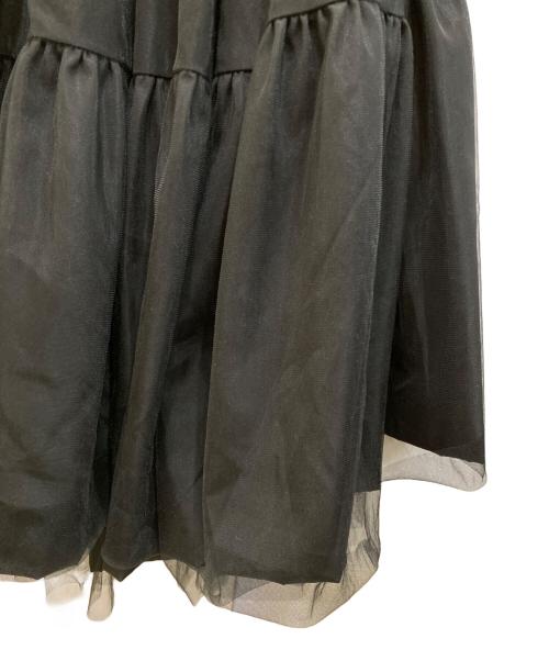 VIVIANO（ヴィヴィアーノ）VIVIANO (ヴィヴィアーノ) チュールデザインワンピース ブラック サイズ:Sの古着・服飾アイテム