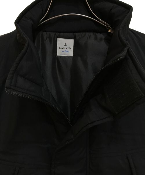LANVIN en Bleu（ランバンオンブルー）LANVIN en Bleu (ランバンオンブルー) ビッグシルエット中綿ベスト/LB-99182-88437 ブラック サイズ:46の古着・服飾アイテム