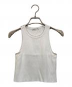 EVERYDAY I LIKE.エヴリデイ アイ ライク）の古着「ALFRED Cropped タンクトップ/23080500913010」｜ホワイト