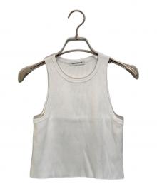 EVERYDAY I LIKE.（エヴリデイ アイ ライク）の古着「ALFRED Cropped タンクトップ/23080500913010」｜ホワイト