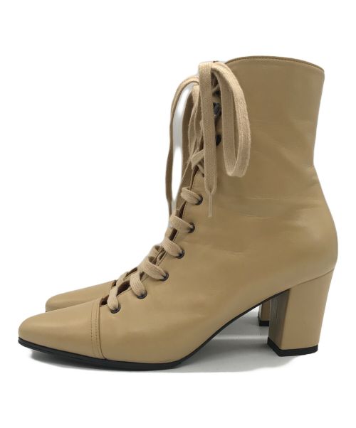 MICHEL VIVIEN（ミッシェルヴィヴィアン）MICHEL VIVIEN (ミッシェルヴィヴィアン) ADDISON BOOTS ベージュ サイズ:36の古着・服飾アイテム