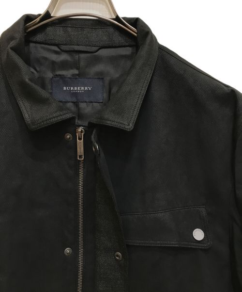 BURBERRY LONDON（バーバリーロンドン）BURBERRY LONDON (バーバリーロンドン) ジップブルゾン ブラック サイズ:LLの古着・服飾アイテム