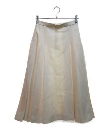 BLAMINK（ブラミンク）の古着「ウールプリーツスカート」｜アイボリー