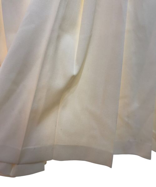 BLAMINK（ブラミンク）BLAMINK (ブラミンク) ウールプリーツスカート アイボリー サイズ:36の古着・服飾アイテム