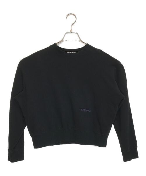 THIRD MAGAZINE（サードマガジン）THIRD MAGAZINE (サードマガジン) ショートスウェット ブラック サイズ:9の古着・服飾アイテム