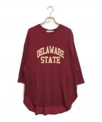 Americana×L'appartementアメリカーナ×アパルトモン）の古着「別注プリントカットソー」｜レッド