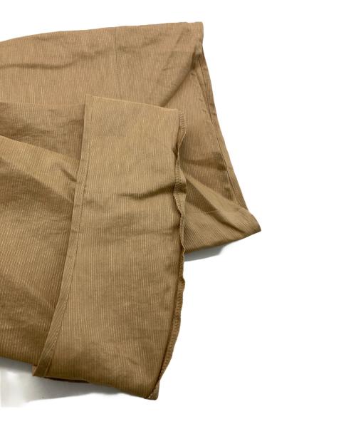 ebure（エブール）EBURE (エブール) ドライグログラン ノーカラーブラウス ベージュ サイズ:38の古着・服飾アイテム