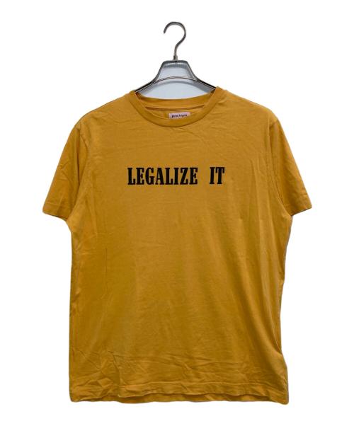 Palm Angels（パーム エンジェルス）Palm Angels (パーム エンジェルス) ダメージ加工プリントTシャツ オレンジ サイズ:Mの古着・服飾アイテム