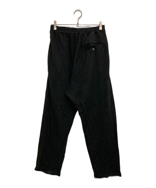 nestrobe confect（ネストローブ コンフェクト）nestrobe confect (ネストローブ コンフェクト) リネンインレー 2タックイージートラウザーズ ブラック サイズ:3の古着・服飾アイテム