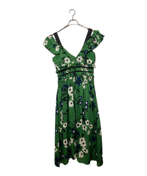 SELF PORTRAIT（セルフ ポートレイト）SELF PORTRAIT (セルフ ポートレイト) ノースリーブワンピース グリーン サイズ:8の古着・服飾アイテム