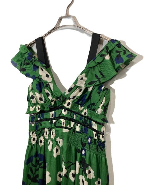 SELF PORTRAIT（セルフ ポートレイト）SELF PORTRAIT (セルフ ポートレイト) ノースリーブワンピース グリーン サイズ:8の古着・服飾アイテム