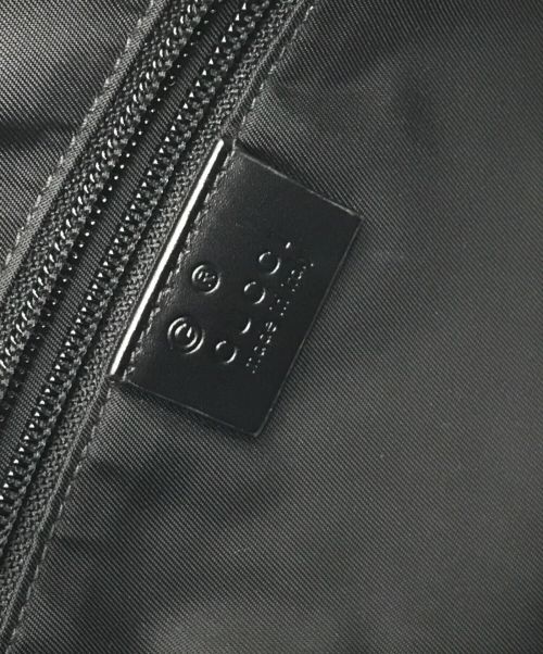 GUCCI（グッチ）GUCCI (グッチ) 2WAY シェリーライン キャンバストートバッグ ブラックの古着・服飾アイテム