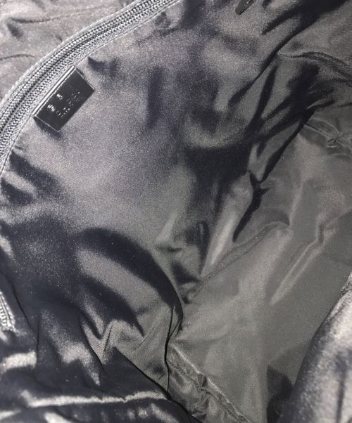 GUCCI（グッチ）GUCCI (グッチ) 2WAY シェリーライン キャンバストートバッグ ブラックの古着・服飾アイテム