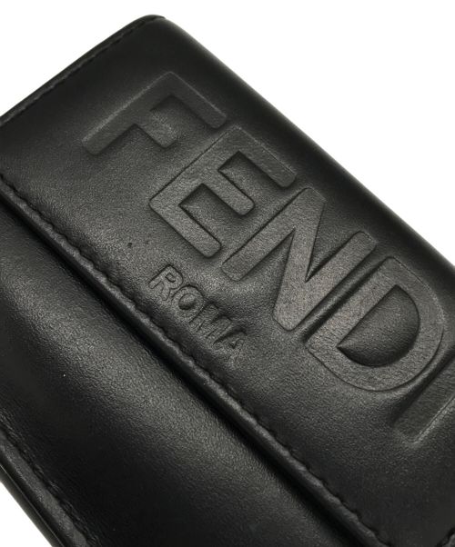 FENDI（フェンディ）FENDI (フェンディ) ROMA MICRO TRIFOLD WALLET/8M0395 AAYZ ブラックの古着・服飾アイテム