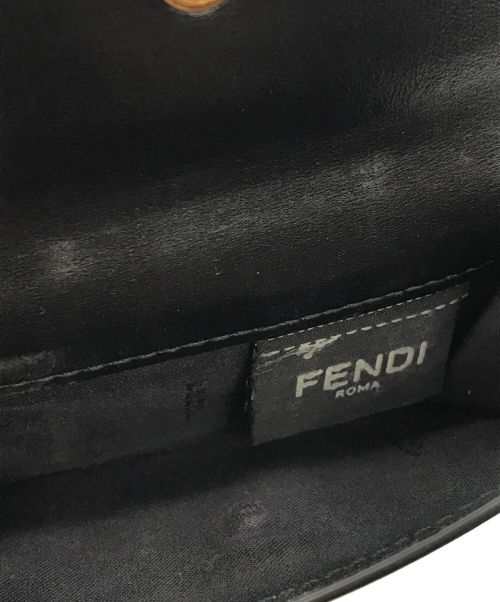 FENDI（フェンディ）FENDI (フェンディ) ROMA MICRO TRIFOLD WALLET/8M0395 AAYZ ブラックの古着・服飾アイテム