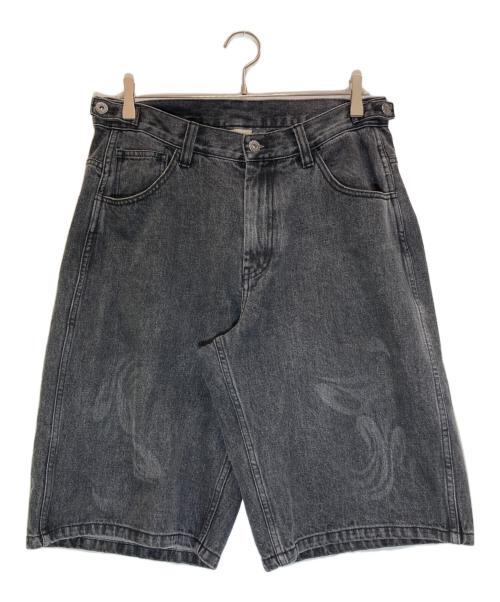 PIKO（ピコ）PIKO (ピコ) 9090 (9090) Flame Denim Shorts ブラック サイズ:Sの古着・服飾アイテム