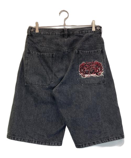 PIKO（ピコ）PIKO (ピコ) 9090 (9090) Flame Denim Shorts ブラック サイズ:Sの古着・服飾アイテム