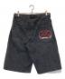 PIKO (ピコ) 9090 (9090) Flame Denim Shorts ブラック サイズ:S：4500円