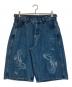 PIKO（ピコ）の古着「Flame Denim Shorts」｜インディゴ