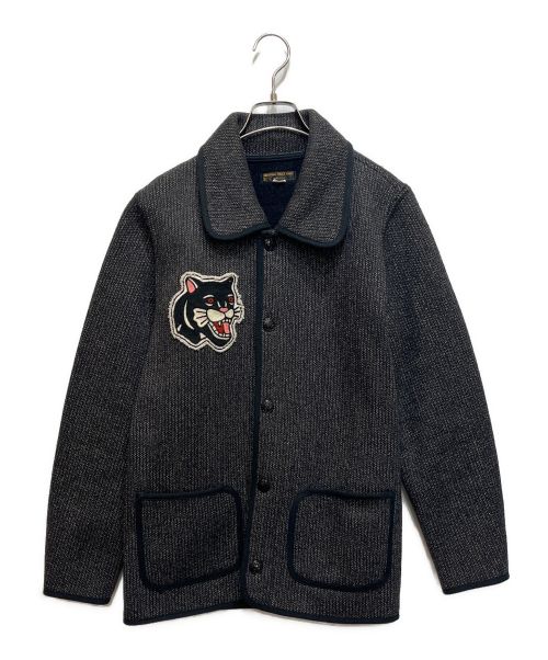 WEST RIDE（ウエストライド）WEST RIDE (ウエストライド) パンサーワッペンビーチクロスジャケット ブラック サイズ:36の古着・服飾アイテム