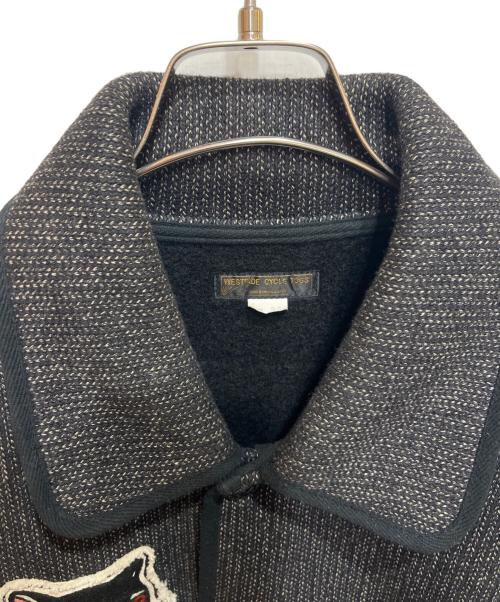 WEST RIDE（ウエストライド）WEST RIDE (ウエストライド) パンサーワッペンビーチクロスジャケット ブラック サイズ:36の古着・服飾アイテム