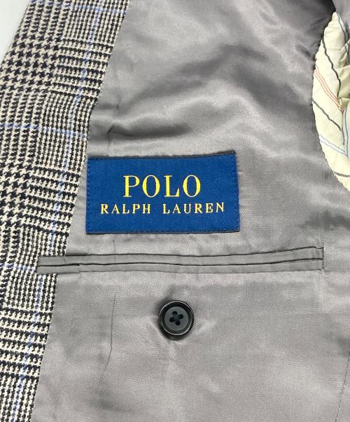 POLO RALPH LAUREN（ポロ・ラルフローレン）POLO RALPH LAUREN (ポロ・ラルフローレン) グレンチェック3Bジャケット グレー サイズ:下記参照の古着・服飾アイテム