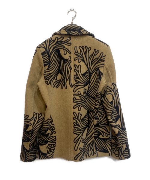 LOUIS VUITTON（ルイ ヴィトン）LOUIS VUITTON (ルイ ヴィトン) Christopher Nemeth (クリストファーネメス) ロープ柄ウールコート ベージュ サイズ:50の古着・服飾アイテム